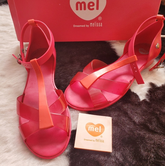 Melissa Shoes - Melissa Sandals, flat, pink/salmon, seize 6